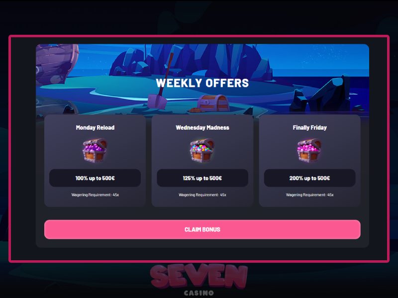 Bonos y promociones en Seven Casino Bonos y promociones en Seven Casino